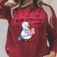 This Is My Book Character Costume I Pigeon Reading Tee Raglan Sleeve Sweatshirt Heather Dust This Is My Book Character Costume I Pigeon Reading Tee Raglan Sleeve Sweatshirt Heather Dust