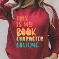 This Is My Book Character Costume Retro Halloween Raglan Sleeve Sweatshirt Heather Dust This Is My Book Character Costume Retro Halloween Raglan Sleeve Sweatshirt Heather Dust