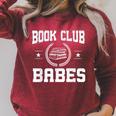Book Club Babes Raglan Sleeve Sweatshirt Heather Dust Book Club Babes Raglan Sleeve Sweatshirt Heather Dust