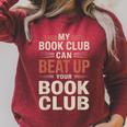 My Book Club Can Beat Up Your Book Club Raglan Sleeve Sweatshirt Heather Dust