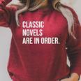 Book Club Organizer Meme Quote Raglan Sleeve Sweatshirt Heather Dust