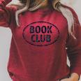 Book Club Oval Logo Raglan Sleeve Sweatshirt Heather Dust