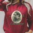 Book Club I Put The Lit In Literature Charles Dickens Raglan Sleeve Sweatshirt Heather Dust