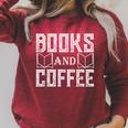 Book Coffee Lover Books And Coffee Raglan Sleeve Sweatshirt Heather Dust