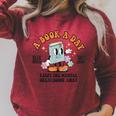 A Book A Day Keeps The Mental Breakdown Away Book Lovers Raglan Sleeve Sweatshirt Heather Dust