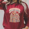 Book Dragon Bookworm Reader Retro Raglan Sleeve Sweatshirt Heather Dust