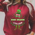 Im The Book Dragon Leprechaun St Patricks Day Raglan Sleeve Sweatshirt Heather Dust