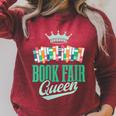 Book Fair Queen Literature School Book Fair Event Raglan Sleeve Sweatshirt Heather Dust Book Fair Queen Literature School Book Fair Event Raglan Sleeve Sweatshirt Heather Dust