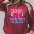 Book Fair Vibes Retro Teacher Reading Lovers Librarian Raglan Sleeve Sweatshirt Heather Dust Book Fair Vibes Retro Teacher Reading Lovers Librarian Raglan Sleeve Sweatshirt Heather Dust