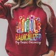 Book Flower Radicalized By Basic Decency Feminist LGBT Pride Raglan Sleeve Sweatshirt Heather Dust Book Flower Radicalized By Basic Decency Feminist LGBT Pride Raglan Sleeve Sweatshirt Heather Dust
