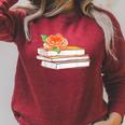 Book Flower Raglan Sleeve Sweatshirt Heather Dust