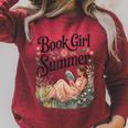 Book Girl Summer Vacation Bookworm Beach Girly Raglan Sleeve Sweatshirt Heather Dust Book Girl Summer Vacation Bookworm Beach Girly Raglan Sleeve Sweatshirt Heather Dust