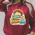 Book Hog Lover Hedgehog Owner Erinaceinae Bookworm Pun Joke Raglan Sleeve Sweatshirt Heather Dust Book Hog Lover Hedgehog Owner Erinaceinae Bookworm Pun Joke Raglan Sleeve Sweatshirt Heather Dust