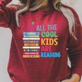 Book Lover All The Cool Kids Reading Raglan Sleeve Sweatshirt Heather Dust Book Lover All The Cool Kids Reading Raglan Sleeve Sweatshirt Heather Dust