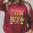 Book Lover Distracted By Books & Dragons Bookworm Raglan Sleeve Sweatshirt Heather Dust