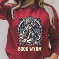 Book Lover I'm a Bookwyrm Not A Bookworm Fantasy Library Fan Premium Tri-Blend Raglan Sleeve Sweatshirt Heather Dust Book Lover I'm a Bookwyrm Not A Bookworm Fantasy Library Fan Premium Tri-Blend Raglan Sleeve Sweatshirt Heather Dust