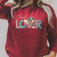Book Lover Raglan Sleeve Sweatshirt Heather Dust