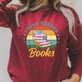 Book Lover I Read Banned Books Raglan Sleeve Sweatshirt Heather Dust