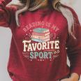 Book Lover Reading Bookworm Bibliophile Book Nerd Raglan Sleeve Sweatshirt Heather Dust