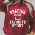 Book Lover Reading For Teachers Students Librarians Raglan Sleeve Sweatshirt Heather Dust