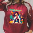 Book Lover Woman Woman Book Hangover Raglan Sleeve Sweatshirt Heather Dust