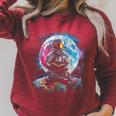 Book Lovers Cool Astronaut Reading Books In Space Kids Raglan Sleeve Sweatshirt Heather Dust
