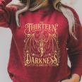 Book Lovers The Thirteen From Now Until Darkness Claims Us Raglan Sleeve Sweatshirt Heather Dust