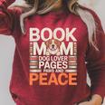 Book Mom Dog Lover Pages Paws And Peace Reading Raglan Sleeve Sweatshirt Heather Dust Book Mom Dog Lover Pages Paws And Peace Reading Raglan Sleeve Sweatshirt Heather Dust