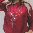 Book Nerd Dandelion Book Reading Raglan Sleeve Sweatshirt Heather Dust