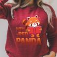 Book Nerd Well Red Panda Cute Bear Book Nerd Zookeeper Raglan Sleeve Sweatshirt Heather Dust