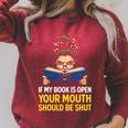 If My Book Is Open Reader Premium Tri-Blend Raglan Sleeve Sweatshirt Heather Dust