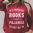 Book And Pajama Count Me In For Bookworm Pajama Party Raglan Sleeve Sweatshirt Heather Dust