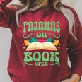 Book And Pajama Pajamas On Book Open Raglan Sleeve Sweatshirt Heather Dust Book And Pajama Pajamas On Book Open Raglan Sleeve Sweatshirt Heather Dust