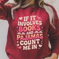 Book Pajamas For Women If It Involves Books And Pajamas Premium Tri-Blend Raglan Sleeve Sweatshirt Heather Dust