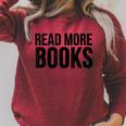 Book Reader Read More Books Raglan Sleeve Sweatshirt Heather Dust