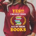 Book Reading Books Library Reading Rat Bookworm Raglan Sleeve Sweatshirt Heather Dust