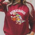 Book Reading Dinosaur T-Rex Dino Bookworm Raglan Sleeve Sweatshirt Heather Dust Book Reading Dinosaur T-Rex Dino Bookworm Raglan Sleeve Sweatshirt Heather Dust