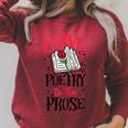 Book Reading Leave Poetry To The Prose Raglan Sleeve Sweatshirt Heather Dust Book Reading Leave Poetry To The Prose Raglan Sleeve Sweatshirt Heather Dust