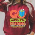 Book Reading Library Go Away Im Reading Raglan Sleeve Sweatshirt Heather Dust Book Reading Library Go Away Im Reading Raglan Sleeve Sweatshirt Heather Dust