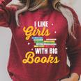 Book Reading For Library Roman Literature Library T-Shirt Raglan Sleeve Sweatshirt Heather Dust