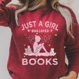 Book Reading Lover Tee Just A Girl Who Loves Books Raglan Sleeve Sweatshirt Heather Dust Book Reading Lover Tee Just A Girl Who Loves Books Raglan Sleeve Sweatshirt Heather Dust