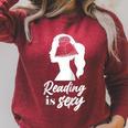 Book Reading Reading Is Sexy Raglan Baseball Tee Raglan Sleeve Sweatshirt Heather Dust