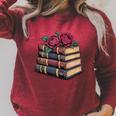 Book Roses SMUT Romance Book Raglan Sleeve Sweatshirt Heather Dust