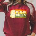 Book Vibes Reading Raglan Sleeve Sweatshirt Heather Dust