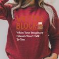 Book Writer Author Writers Block Book Writing Novelist Premium Tri-Blend Raglan Sleeve Sweatshirt Heather Dust