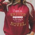 Book Writers I Am A Writer Authors And Writers Novelists Raglan Sleeve Sweatshirt Heather Dust