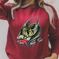 Book Wyrm Magical Dragon Book Worm Reading Tee T-Shirt Raglan Sleeve Sweatshirt Heather Dust
