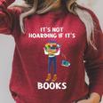 Bookaholic Book Reading Its Not Hoarding If Its Books Raglan Sleeve Sweatshirt Heather Dust Bookaholic Book Reading Its Not Hoarding If Its Books Raglan Sleeve Sweatshirt Heather Dust