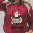 My Weekend Is All Booked Book Lovers Bookish Women Raglan Sleeve Sweatshirt Heather Dust My Weekend Is All Booked Book Lovers Bookish Women Raglan Sleeve Sweatshirt Heather Dust