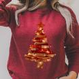 All Booked For Christmas Book Premium Tri-Blend Raglan Sleeve Sweatshirt Heather Dust